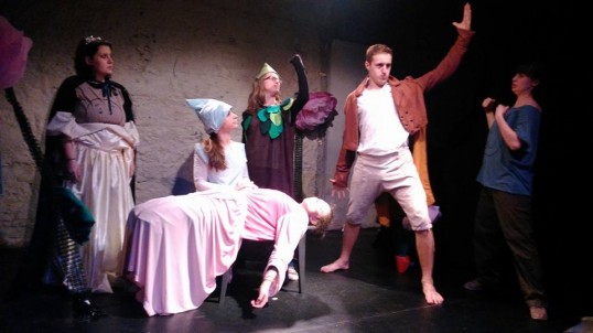 Seven Dwarves - the Prince gets busy. Photo Friederike Tabar, Charlotte Productions
