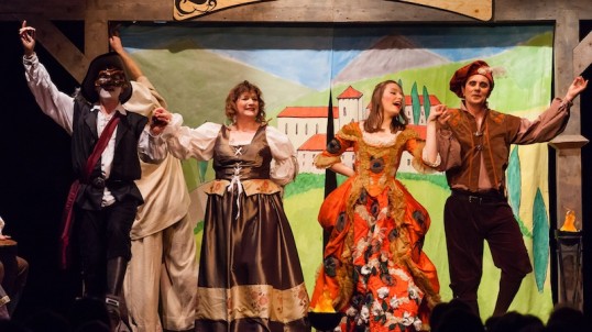 Fintry Amateur Dramatic Society (FADS) – winners of the Stirling District round with The Path Of True Love by Barry Grantham. Photo: Walter Hampson