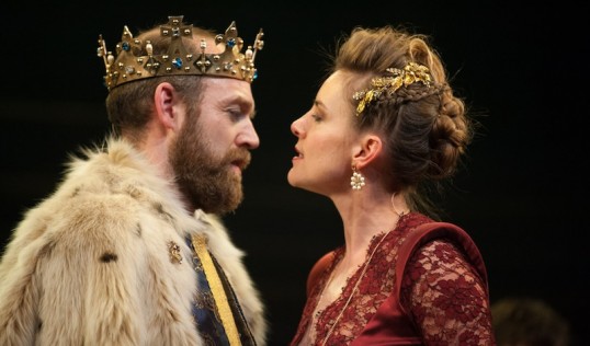 James III Matthew Pidgeon (James III) and Malin Crepin (Queen Margaret). Photo: Tommy Ga-Ken Wan